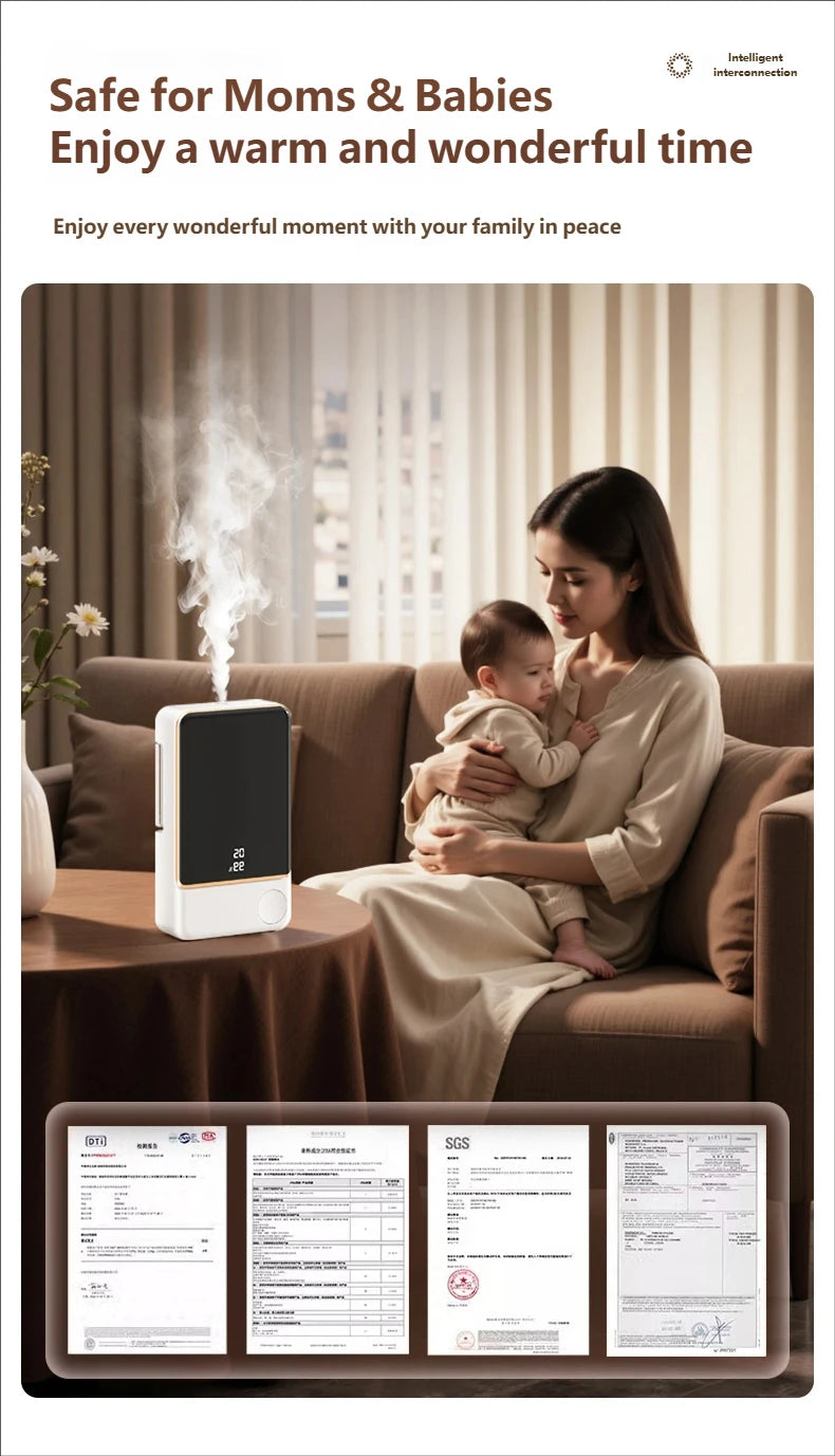 Automatic Aromatherapy Diffuser Air Freshener Fragrance Essential Oil Dispenser Humidifier For Toilet Bathroom