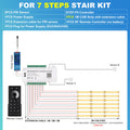 Intelligent Motion Sensor Stair Light Kit, Smart Bluetooth APP Remote Control, Dynamic & Constant Lighting for Indoor Staircase