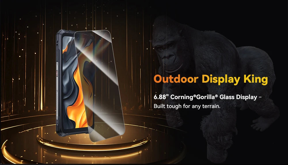 [Ship From UK] CUBOT KingKong Power 5 Android 15 Rugged Smartphone G100 16GB(6+10) 128GB 15300mAh 6.88" 120Hz 64MP Camping Light