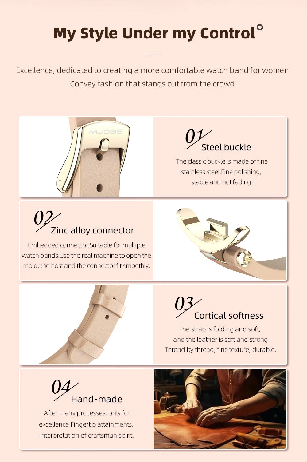 Strap for Mi Band 10 9 8 7 6 5 Watchband for Xiao mi Smart Band 9 Strap for Mi Band 8 Leather Wristband For Mi Band 7 Correa