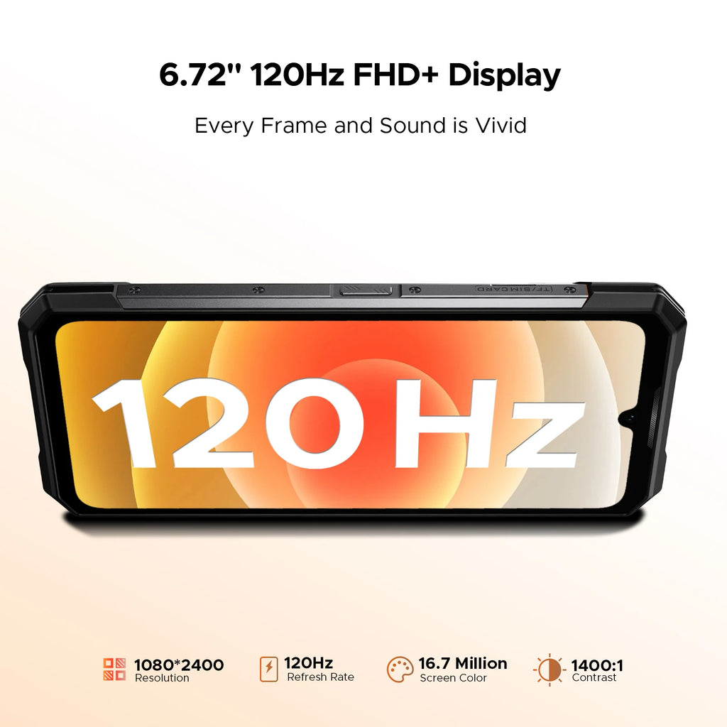 DOOGEE S200 VIP 5G Rugged Phone 1.32" Rear Display 48GB 256GB 6.72" 100MP Camera 10100mAh Battery 33W Android 16 Smartphone