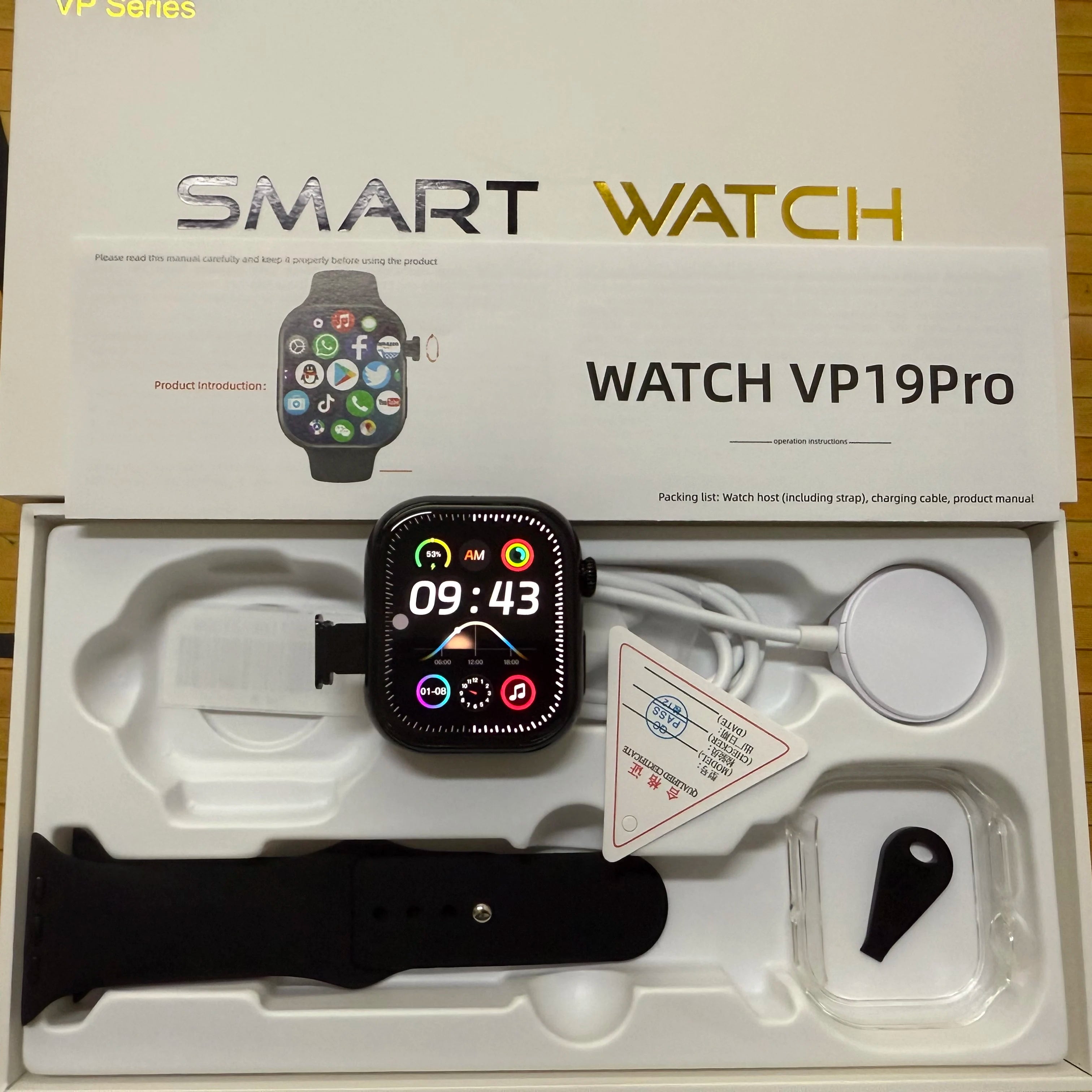 5G LTE VP19 Pro Android 10.0 S11 Smart Watch 2.29'' AMOLED Display Smartwatch With 80W Pull-out Camera Face/Fingerprint Unlock