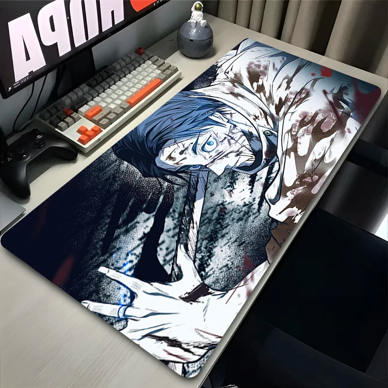 HD Anime Purple Mouse Pads Yuta Okkotsu Gaming Keyboard Rug Laptop Mousepad PC J-Jujutsu Kaisen Gamer Cabinet Extended Desk Mat