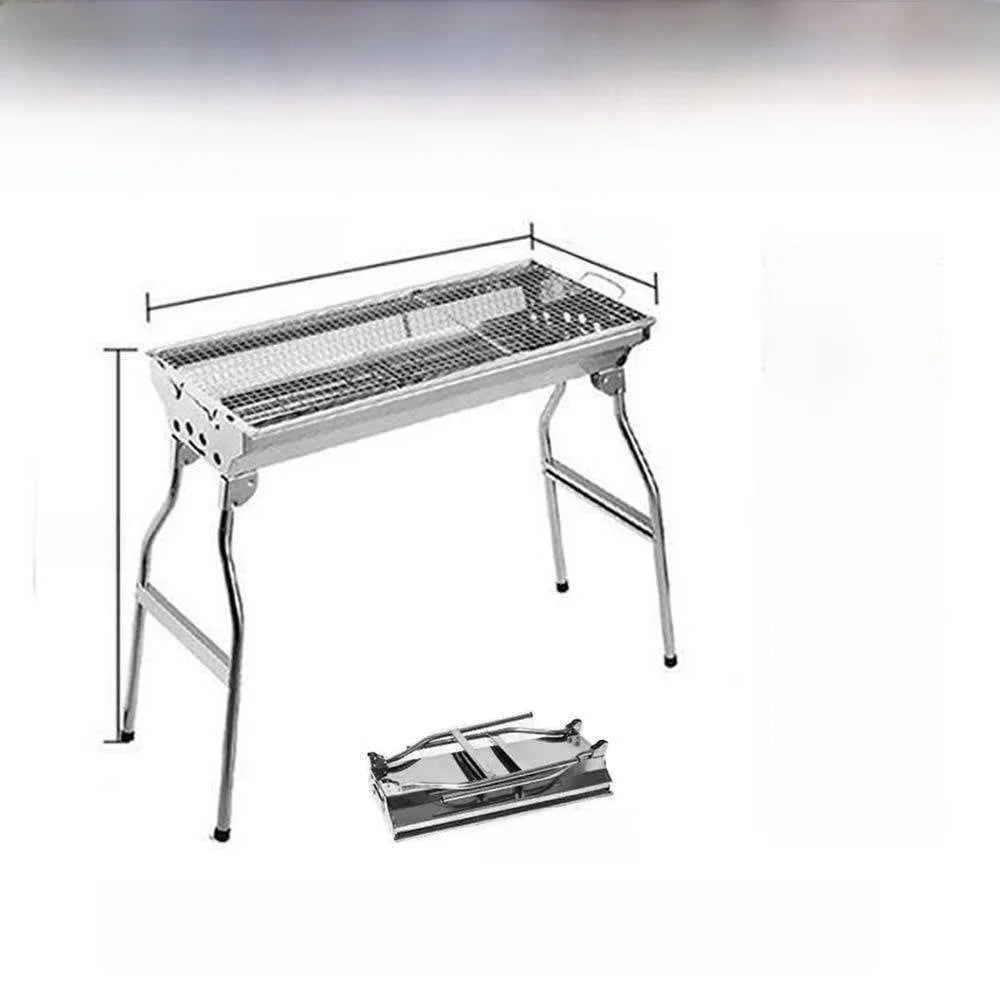 Large Portable Outdoor BBQ Grill Charcoal Grill Cooking Tool for Camping Picnic Garden Home Use Easy to Clean Easy to Carry