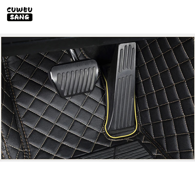 CUWEUSANG Custom Car Floor Mats For VW Touareg Auto Carpets Foot Coche Accessorie