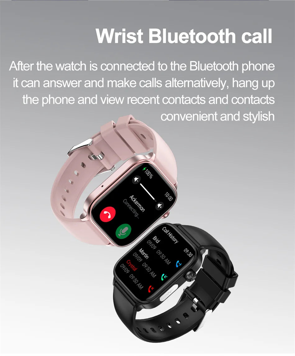 2026 New ECG+PPG Health Smartwatch Men Blood Fat Uric Acid Heart Rate Blood Pressure Bluetooth Call Waterproof Smart Watch Women