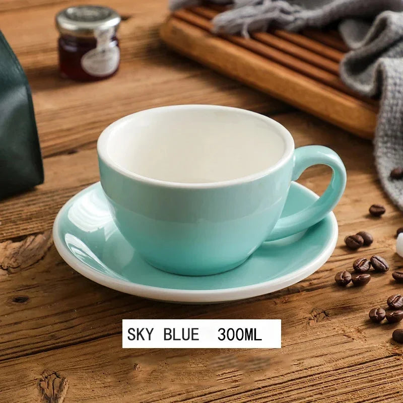300ml Ceramic Breakfast Milk Cup American Coffee mug Set Afternoon Tea Cups Ceramic Water Cup tea mug coffee cup