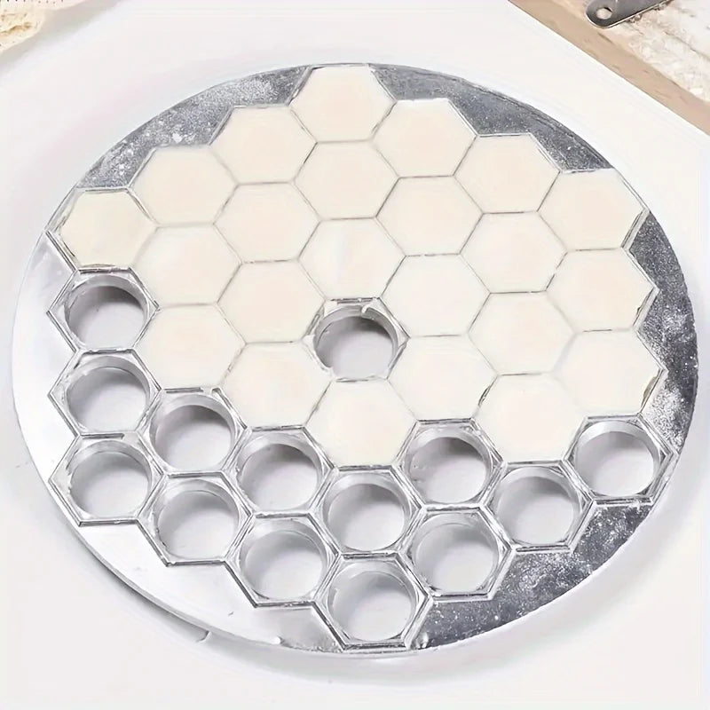 Aluminum Dumpling Maker Tool | 37-Hole Ravioli Press for Homemade Pasta & Meat Fillings | Multi-Use Pastry Mold Kitchen Gadget