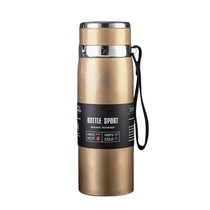 1L Thermal Water Bottle Vacuum Flasks Stainless Steel Thermos Bottle Keep Cold and Hot Water Bottle Thermos for Water Tea Coffee