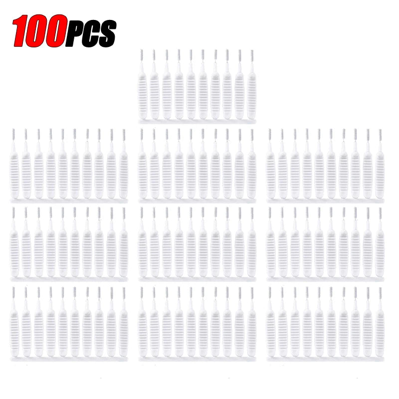 10-500PCS Shower Cleaning Brush Bathroom Micro Nylon Brush Nozzle Anti-blocking Cleaning Tools Bathroom Accessories