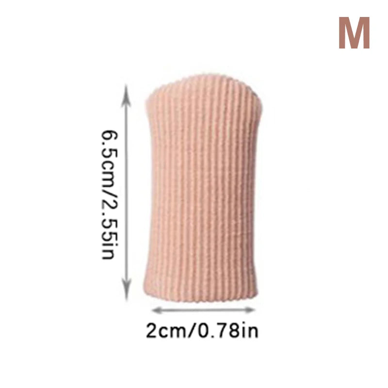1Pc Toe Tube Corrector Bunions Corn Foot Pain Relief Orthotics Fabric Toe Tube Cover Protector Finger Toe Separator Hallux Valgu