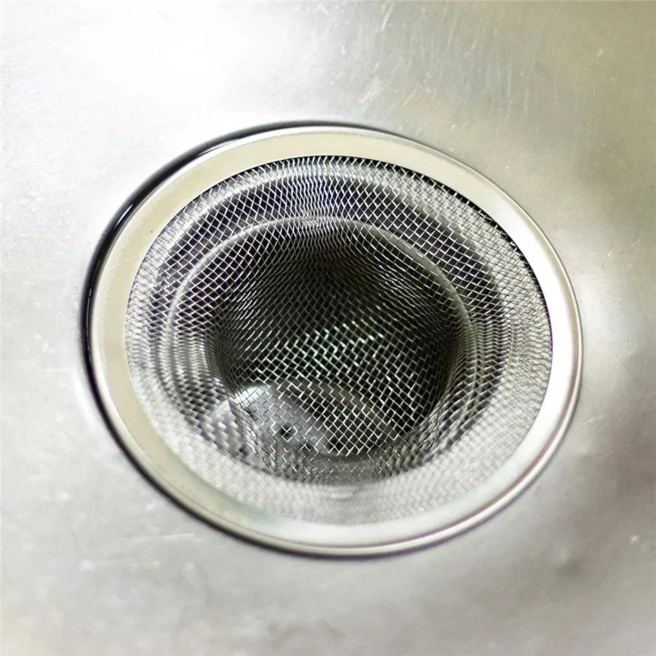 Kitchen Sink Filter Stainless Steel Mesh Sink Strainer Filter Sewer Mesh Strainers Bathroom Sink Strainer Drain Hole Filter Trap
