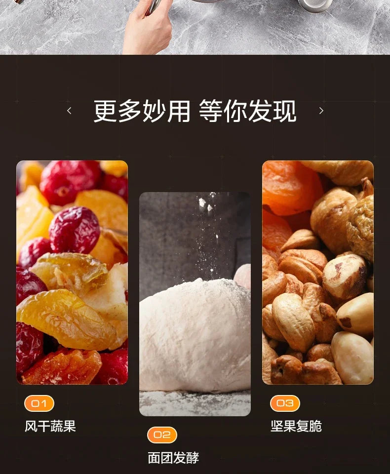 Bake Air Fryer: New Home Multifunctional. Large Capacity Integrated Automatic Visual Electric Oven Fritadeira Eletrica Air Fryer