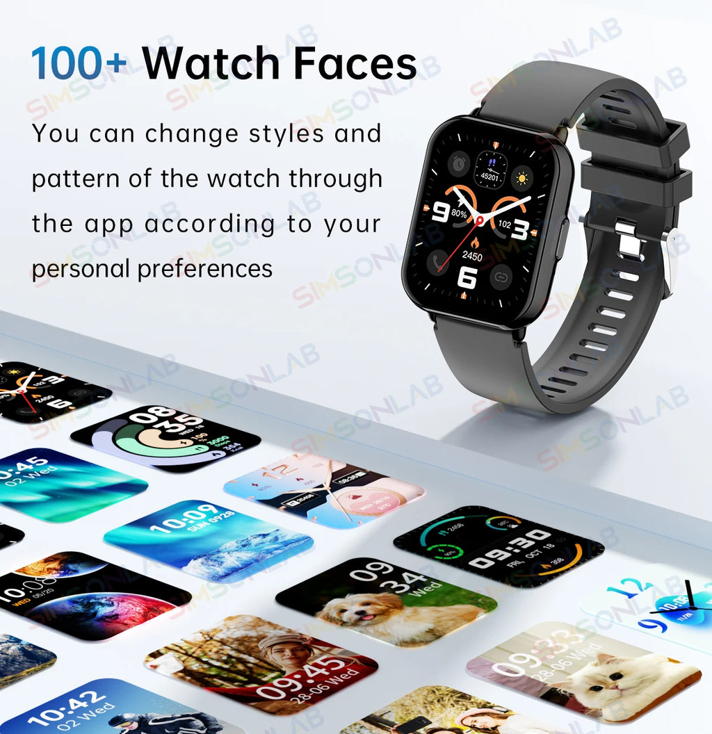 Global Edition Watch 5 Lite Men Women Display 100+ Sports Mode 1.83 Full Touch Bluetooth Call Waterproof Smart Watch Gifts