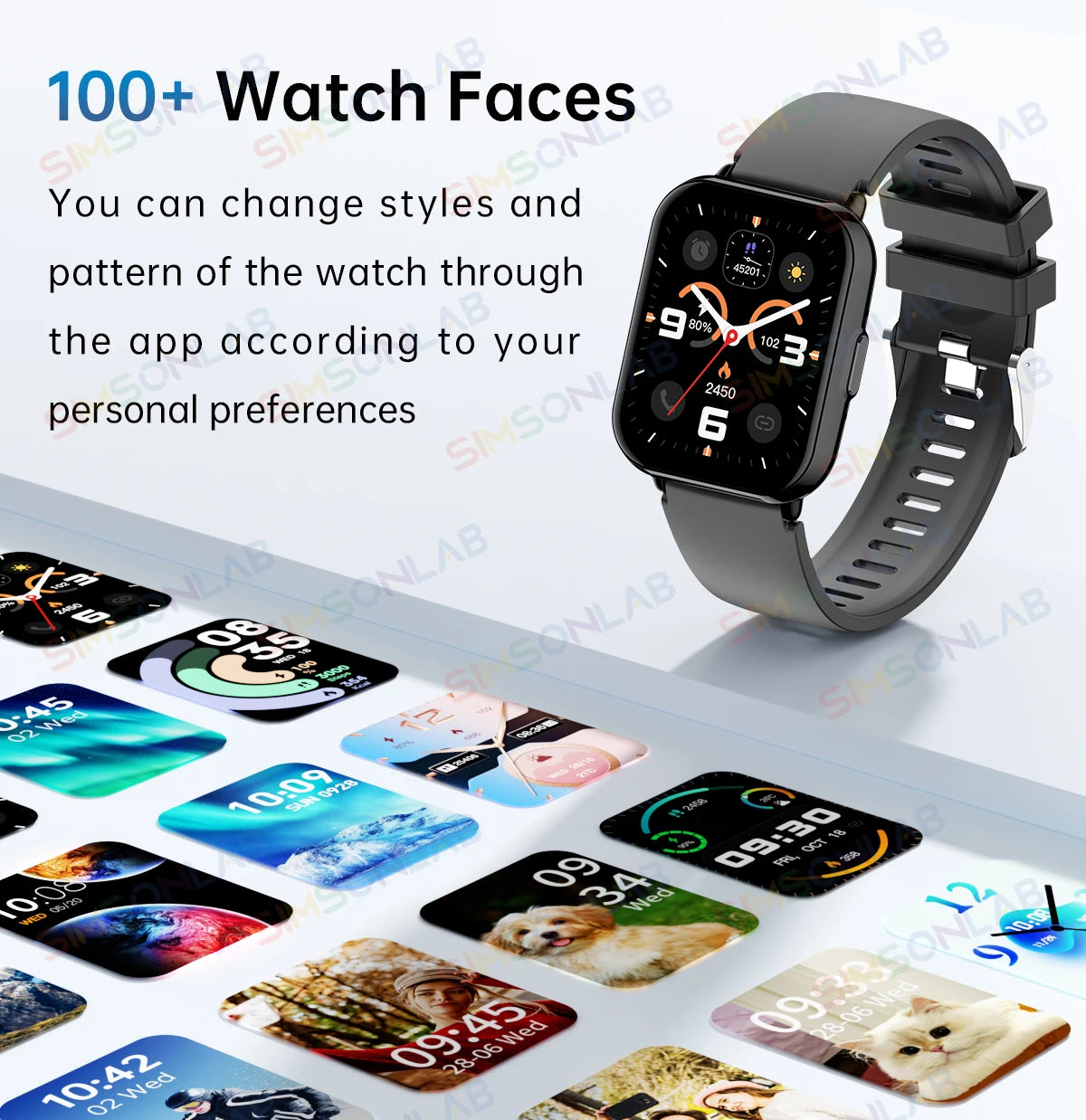 Global Edition Watch 5 Lite Men Women Display 100+ Sports Mode 1.83 Full Touch Bluetooth Call Waterproof Smart Watch Gifts
