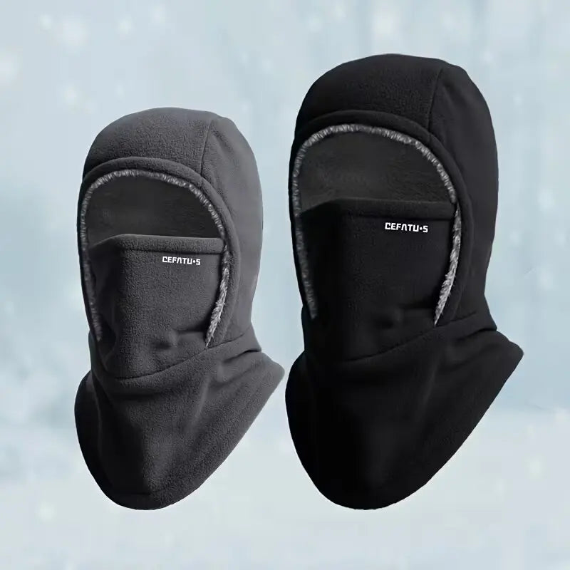 Fleece Balaclava Cycling Cap Cold-proof Windproof Warm Hood and Hat Thicken Thermal Ski Windproof Cap Women Men