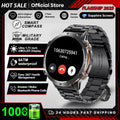 2026 Newly upgraded GPS Military Sports Smart Watch 1000mAh 1.7-inch AMOLED Compass Altimeter Call 10ATM Waterproof Sports Watch