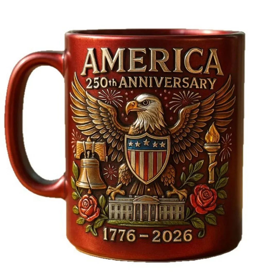 America'S 250th Anniversary Mug Ceramic Water Cup Multi-Purpose Tea Milk Coffee Cup Party Beer Mug Usa 250th Anniversary