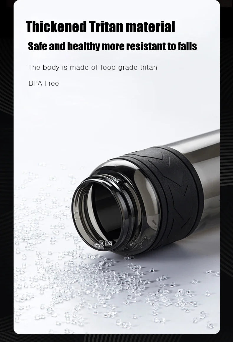 TKK 600/800/1000ml Sports Watter Bottle Tritan BPA free Straw Portable Leak-proof Plastic Drinkware Outdoor Fitness Kettle