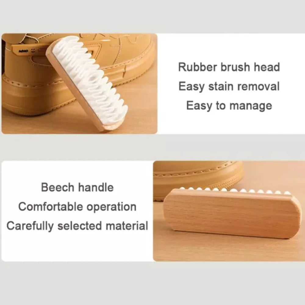 4Pcs/Set Stain Removal Suede Brush Kit With Eraser Cleaning Tool Home Use Nubuck Brushes Kit Boots Cleaning Cloth for Shoes