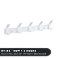 Modern Hanging Hooks For Wall Aluminium Black Towel Holder Bathroom Door Clothe Hanger Coat Rack Wall Mounted