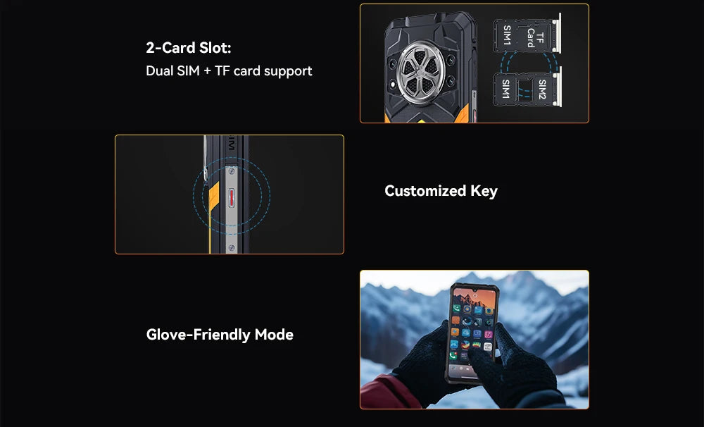 [Ship From UK] CUBOT KingKong Power 5 Android 15 Rugged Smartphone G100 16GB(6+10) 128GB 15300mAh 6.88" 120Hz 64MP Camping Light