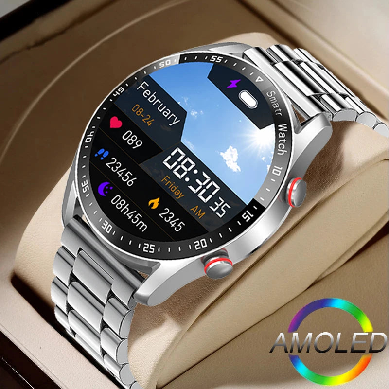 ChiBear New 1.53inch Bluetooth Call Smart Watch Men Multi-Sport Mode Heart Rate Health Monitoring Waterproof Business Smartwatch
