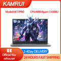 KAMRUI 17.3 AMD Ryzen 3 4300U Laptop 16GB DDR4 RAM 512GB SSD Lightweight Business Laptop Windows 11 Pro Ordenadores Portátiles