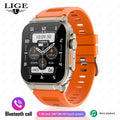 LIGE 600mAh high-Capacity Smart Watch Ultra Watch Men Bluetooth Call TWS Local Music Smartwatch Sport IP68 Waterproof Watches