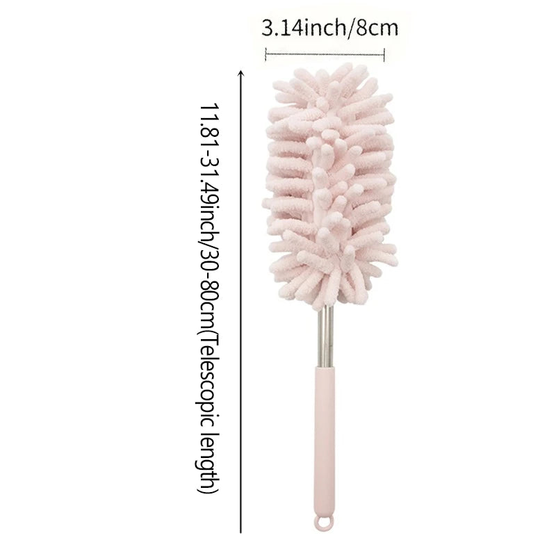 Mini Car Duster Brush Extendable Bendable Microfiber Dusting Tool for Home and Auto Interior Cleaning Polyester Fiber Material