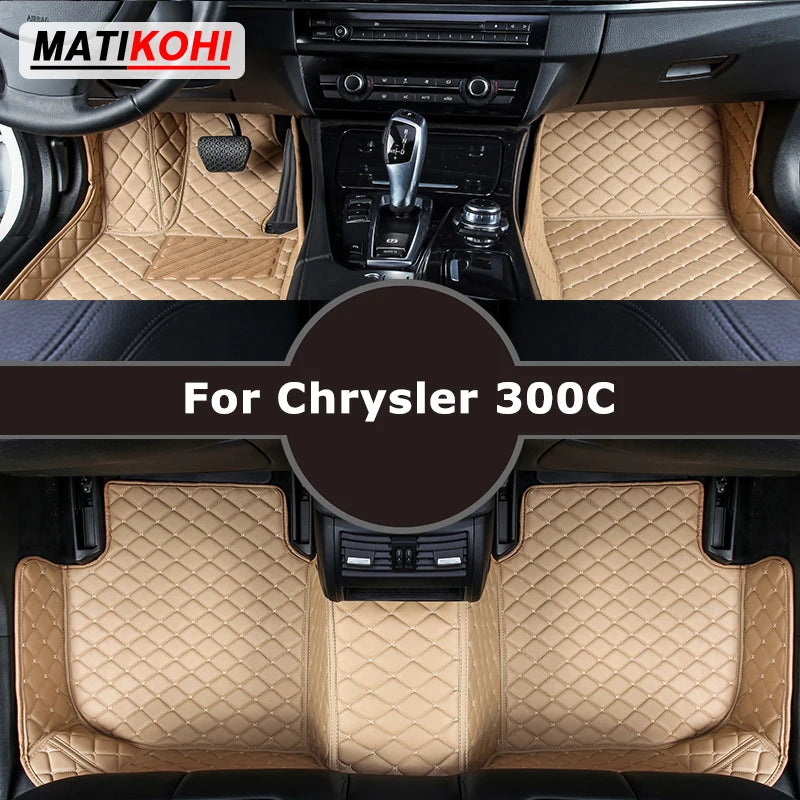 MATIKOHI Custom Car Floor Mats For Chrysler 300C 300 2005-2023 Auto Carpets Foot Coche Accessorie