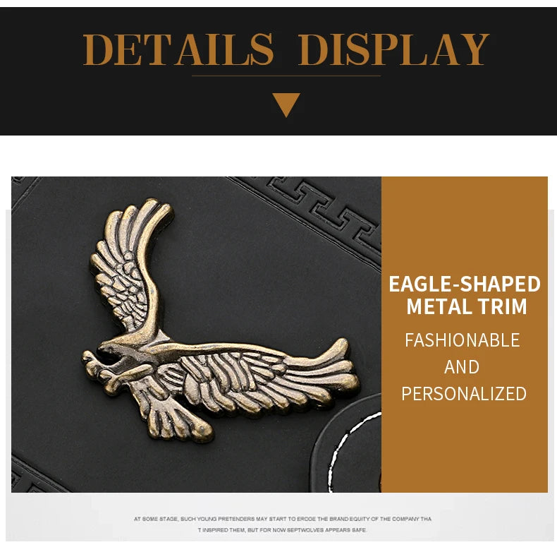 Men's Wallet Men's Short Wallet Youth Fashion Personality Pu Leather Credit Card ID Card Holder Wallet Folding Wallet
