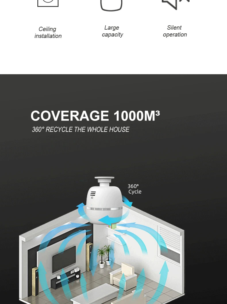 Large Area Fragrance Diffuser 1000m³ Ceiling Aroma Diffusor Auto Timer Function Device For Hotel Home Air Fragrant Atomizer