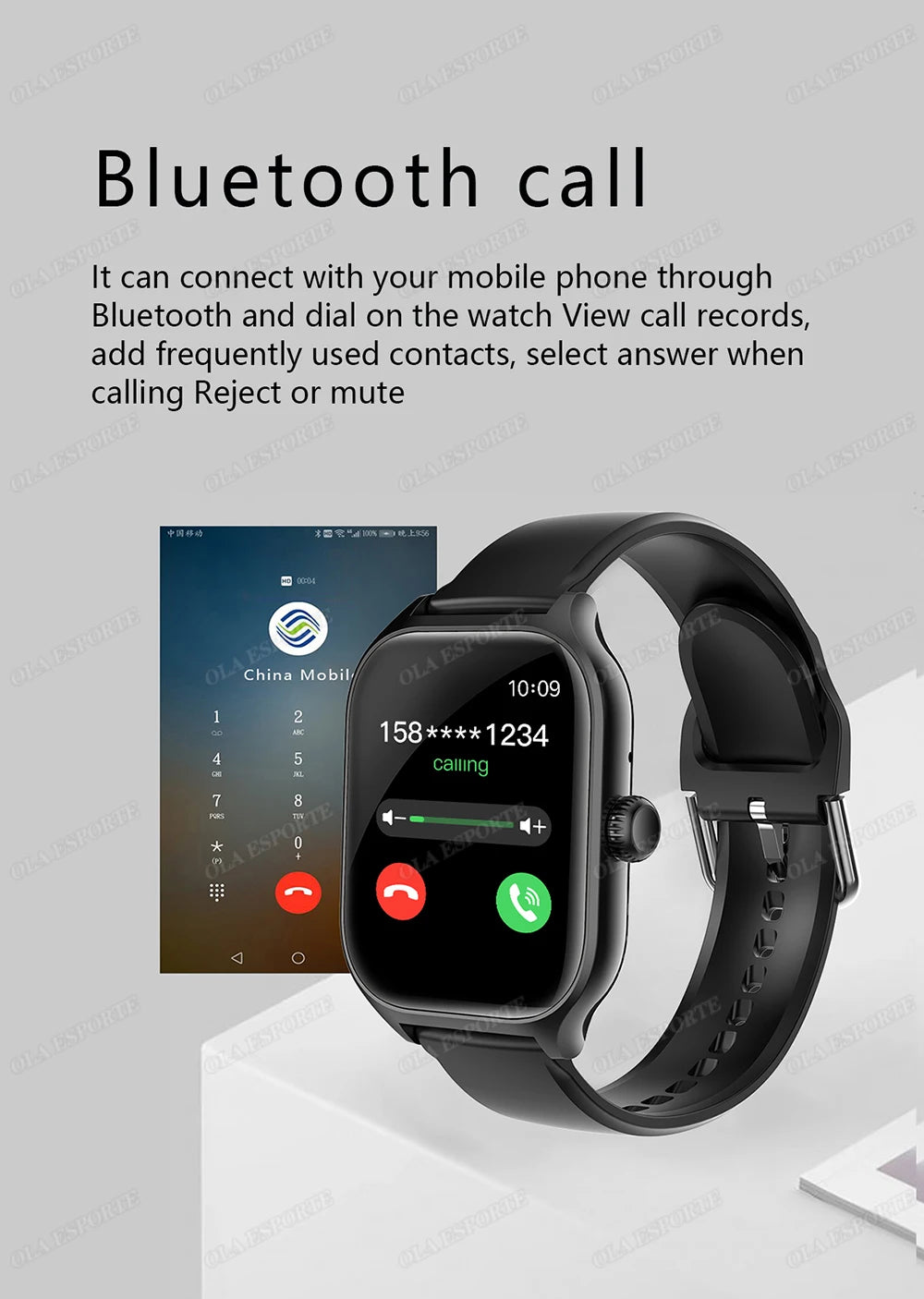 New Smart Watch 2.01'' HD Display Bluetooth Call Health Monitor Sports Mode GPS Track Smartwatch Men Women For Android IOS HT30