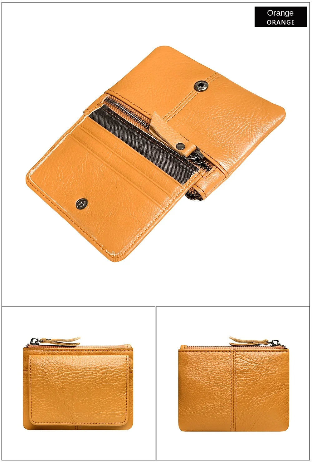 New Cow Leather Women's And Men's Card Bag Coin Purse Slim Credit Card Holder Wallet For Men and Women ID Card Pocket