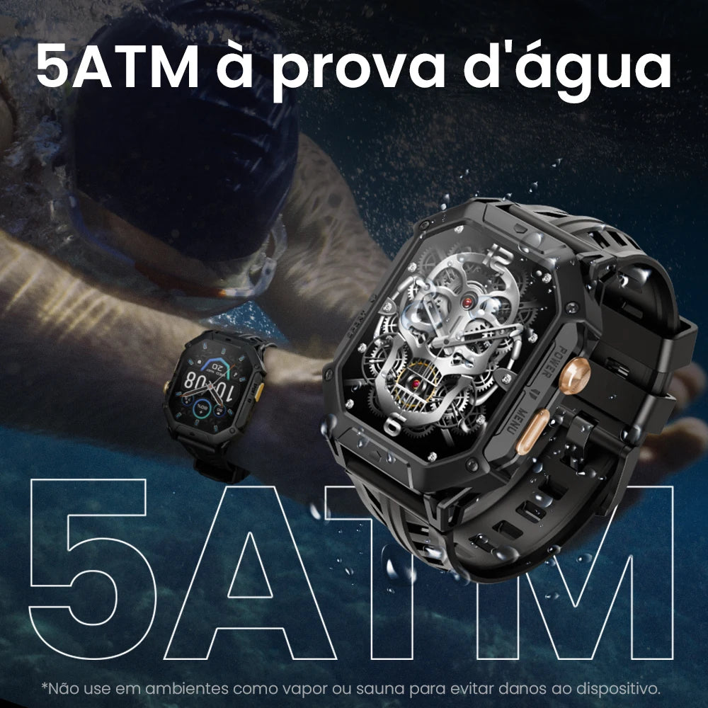HAYLOU IRON N1 Smartwatchs 2.13’’ AMOLED Display 5ATM Waterproof Bluetooth Call Outdoor Sport Smart Watch 30 Days Battery Life