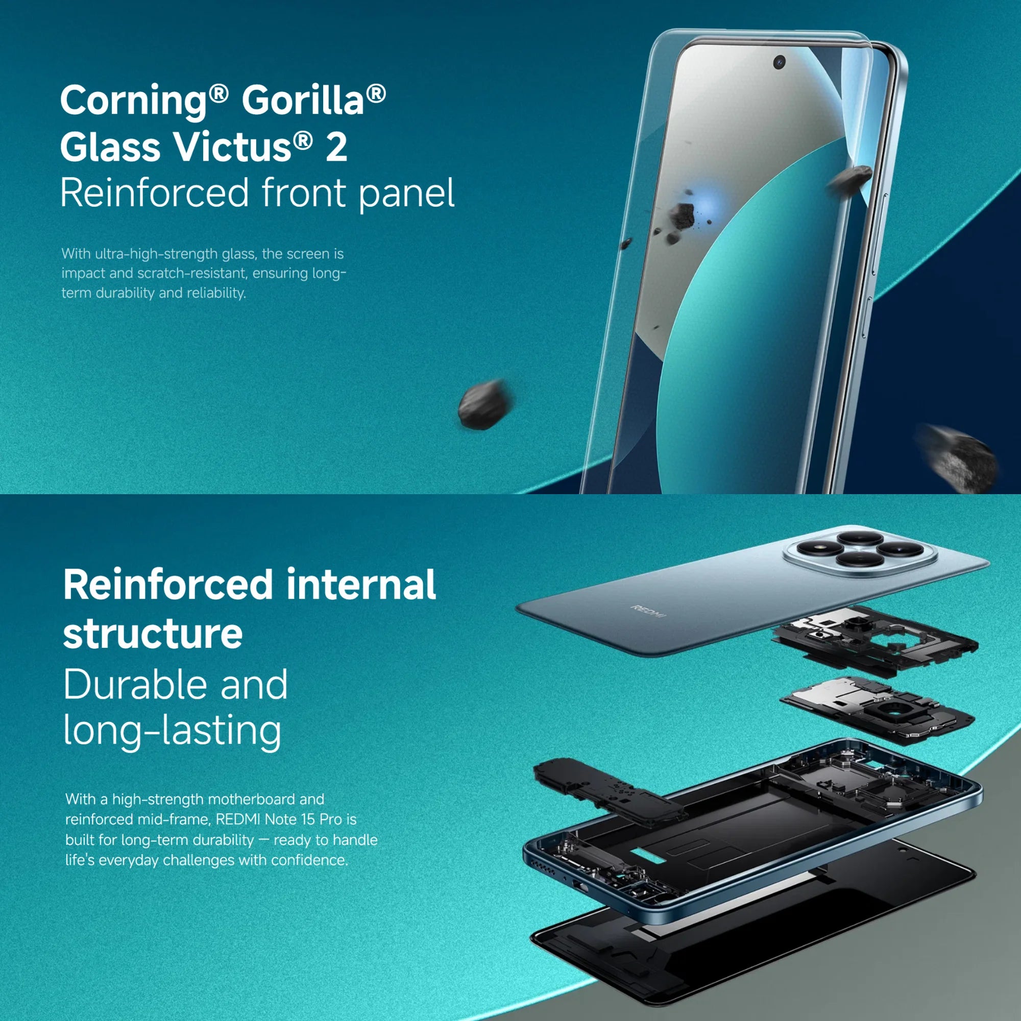Xiaomi Redmi Note 15 Pro 4G 12+512GB Global Version MediaTek Helio G200-Ultra 6.77" 120Hz AMOLED Display 200MP 6500mAh 45W NFC