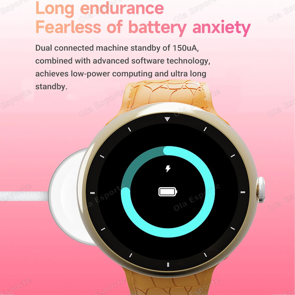 Smart Watch 2.09-inch AMOLED Screen Bluetooth Call Compass Tracker Men Sports Watches Health Monitor Women Smartwatch Waterproof
