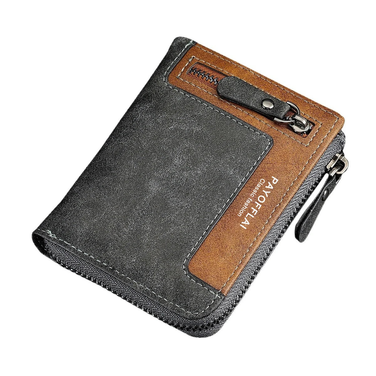2025 Men Wallet Famous Luxury Designer Brand with Coin Pocket High Quality Synthetic Leather Short Credit Card Holder Purse Case
