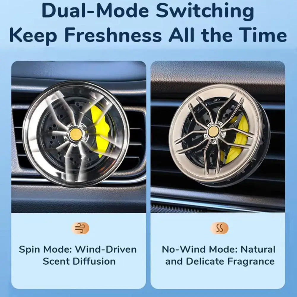 Car Air Freshener Rotatable Clip Auto Wheel Hub & Air Vent Fragrance Tire Fragrance Clips Decorative Car Accessories