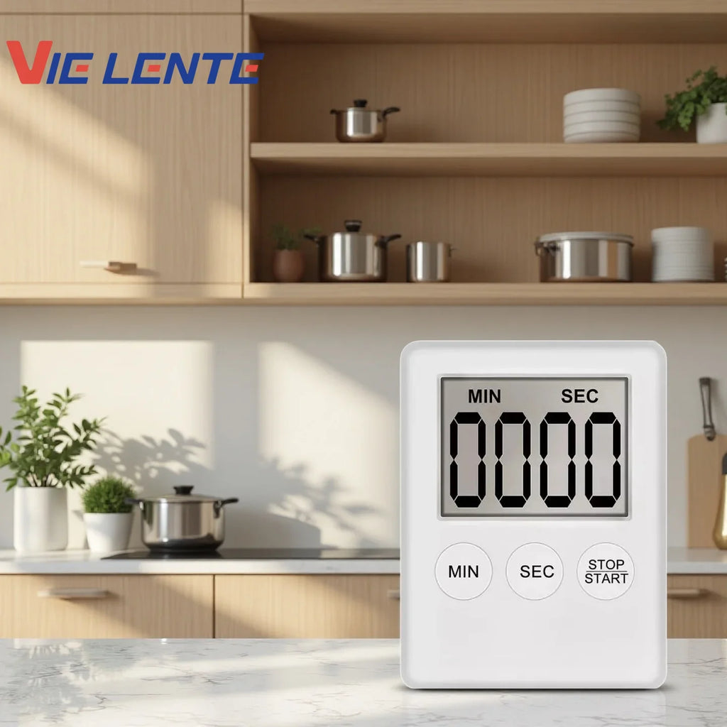 Super Mini LCD Digital Display Kitchen Timer Kitchen Countdown Alarm Magnet Clock Sleep Stopwatch Clock Timer