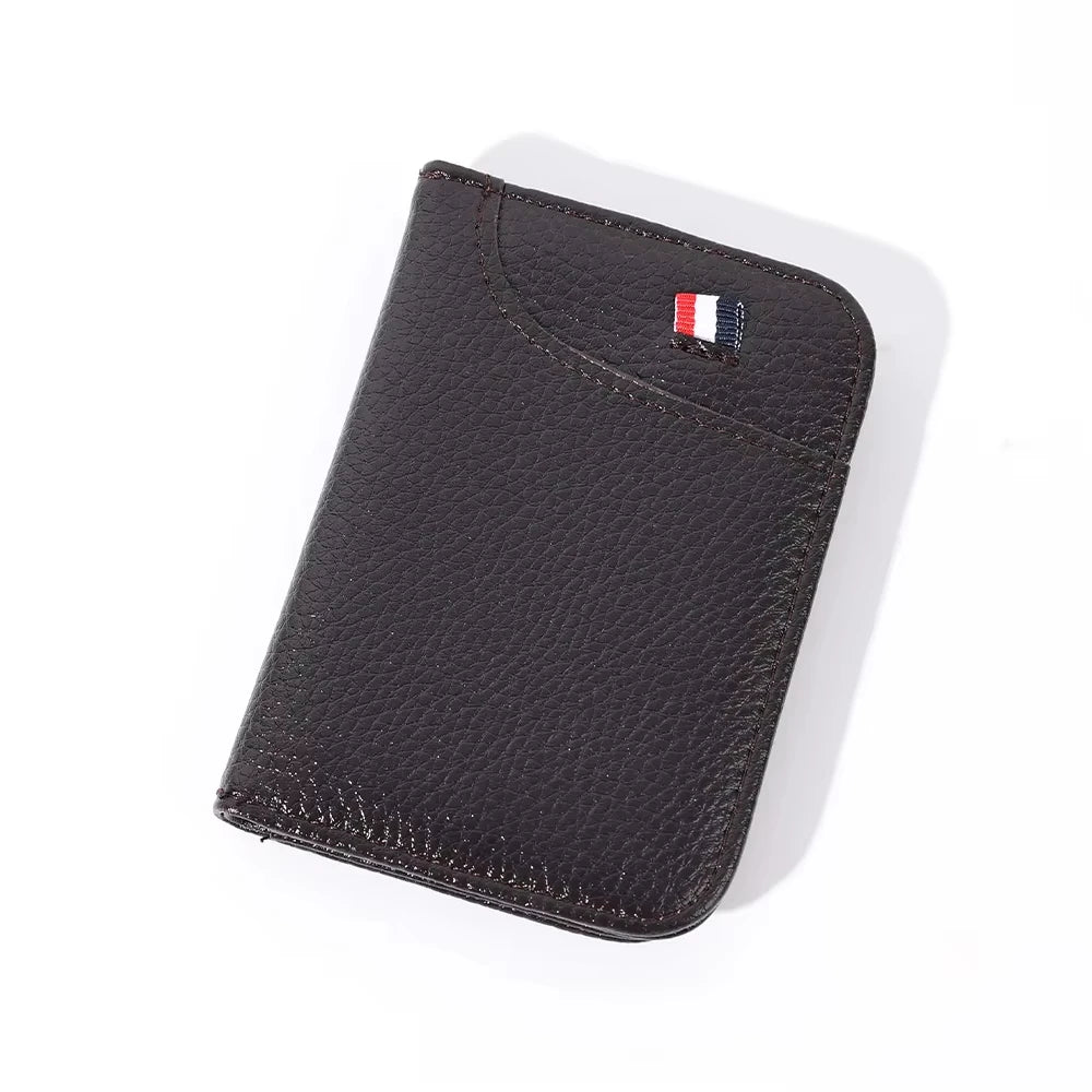 Customized Name Portable Super Slim Soft Wallet PU Leather Credit Card Wallet Purse Card Holders Men Wallet Thin Small Wallets