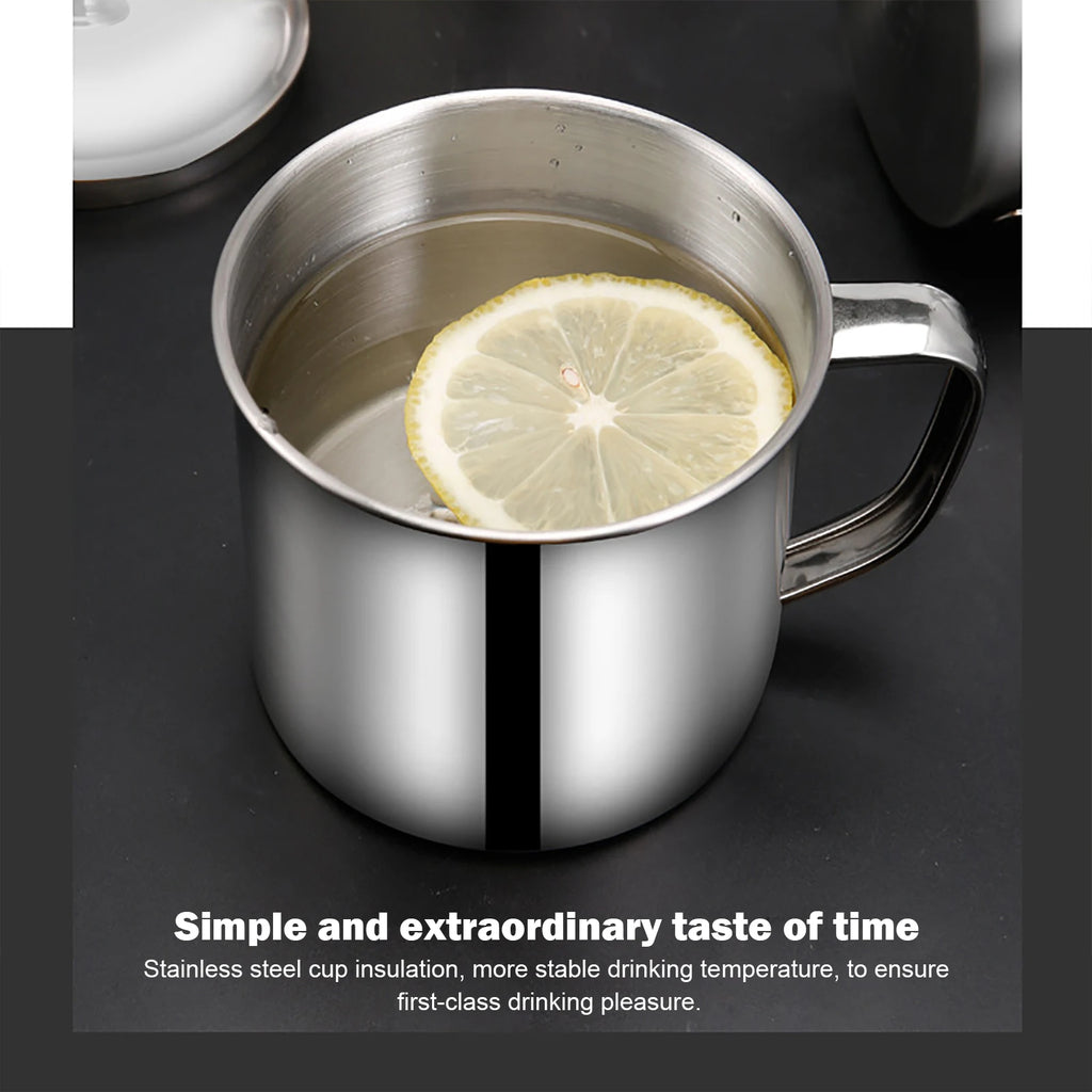200ML Stainless Steel Mug Coffee Cup Outdoor Camping Mug Metal Coffee Tea Cups Home Travel Tumbler Beer Tea Juice Drinking Cup