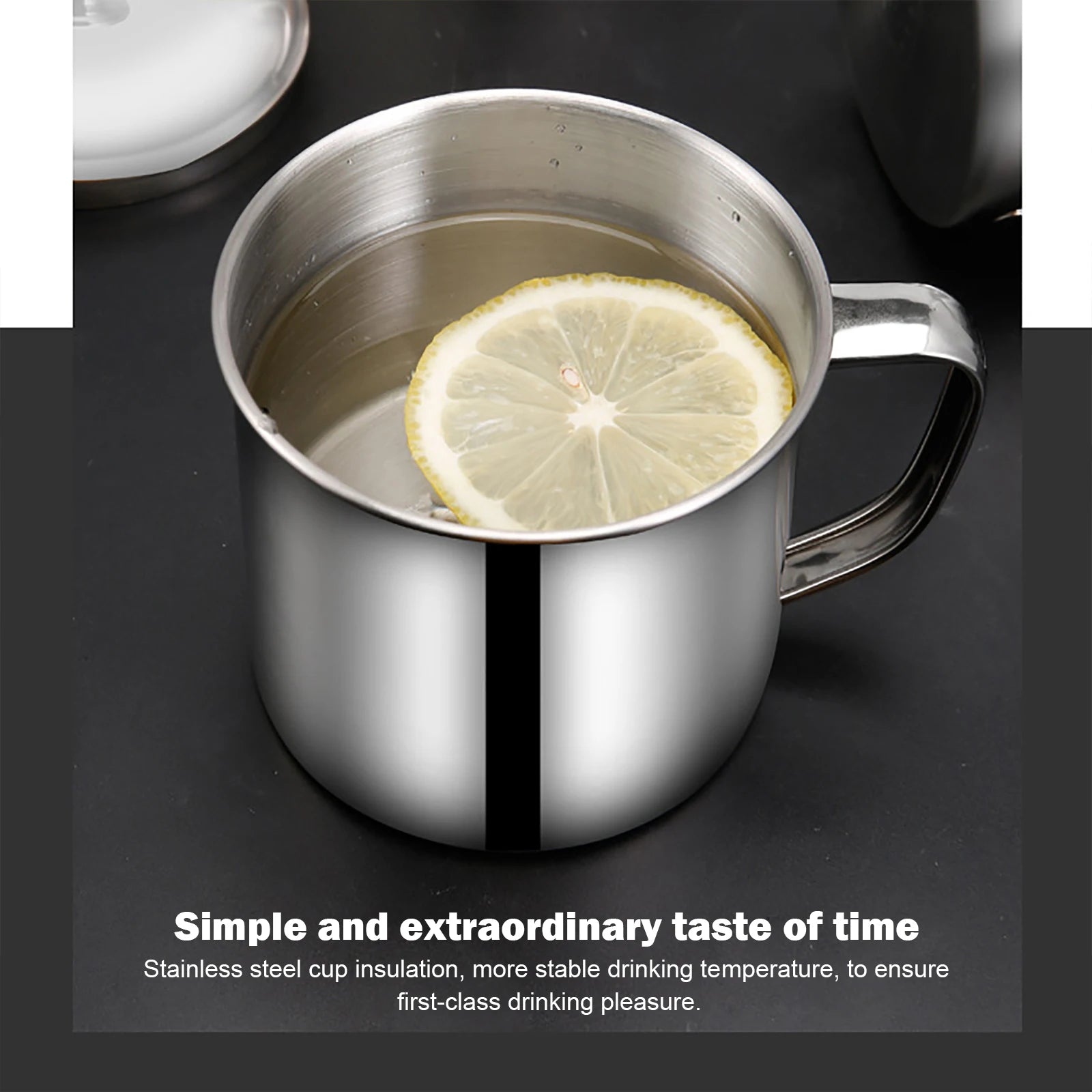 200ML Stainless Steel Mug Coffee Cup Outdoor Camping Mug Metal Coffee Tea Cups Home Travel Tumbler Beer Tea Juice Drinking Cup