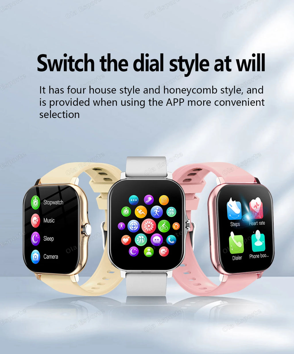 20226 New 1.83-inch Smartwatch Call Notifications Sleep Monitoring Activity Tracking Smart Watch Compatible with Android and iOS
