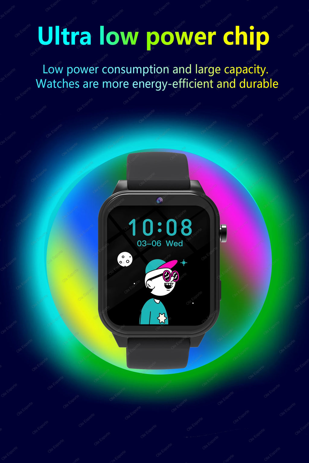 Children Games Smart Watch 2026 New Sleep Monitoring LED Flashlight Alarm Camera Step count Watch Smartwatch For Birthday gift