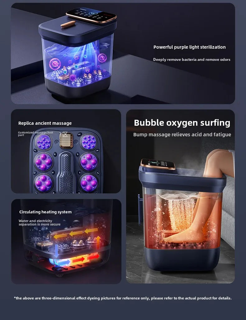Electric massage of foot bath for heating constant temperature foot bath for 2024 new home fully automatic foot bath tub
