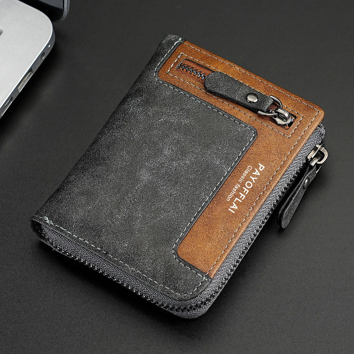 2025 Men Wallet Famous Luxury Designer Brand with Coin Pocket High Quality Synthetic Leather Short Credit Card Holder Purse Case