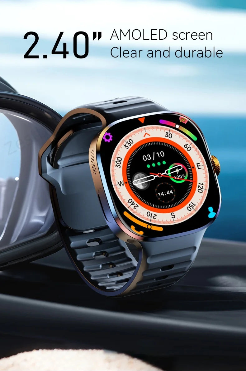 M99 4G 5G Cellular Version Smartwatch 2.4inch Amoled Larger Screen Android 10 Smart Watch With Rotary Camera Sim Card Slot WIFI