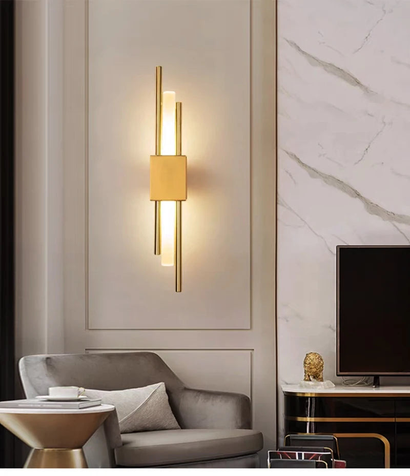 Nordic LED Wall Lamp Indoor Lighting Bedroom Bedside Living Room For Home Hotel Stairs Decoration Lamp Rechargeab LED Wall Light